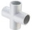 PVC Fittings 420005 Sch. 40 PVC Cross 1/2 in. Slip, 420-005, Price/each