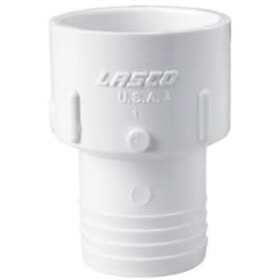 PVC Fittings 474-020 Sch. 40 PVC Adapter 2 in. Insert x Slip, 474020