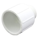 PVC Fittings 436213 Sch. 40 PVC Adapter 2 in. x 1-1/2 in. Slip x Reducing MPT