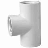 PVC Fittings 405015 Sch. 40 PVC Tee 1-1/2 in. FPT