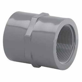 PVC Fittings 830007 Sch. 80 Gray PVC Coupling 3/4 in. FPT, 830-007