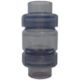 Spears S1780C20 2" Clear Pvc Spring Check Valve With Lb Spring (S X S)