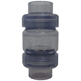 Spears S1780C20 2&quot; Clear Pvc Spring Check Valve With Lb Spring (S X S)