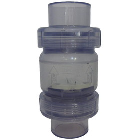 Spears S1780C15 1 &quot; Clear Pvc Spring Check Valve - Check Valve With Lb Spring (S X S)