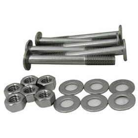 S.R.Smith 60-704 SR Smith Hardware for 3 Treads 19 1/2&quot; White Plastic Tread 3/8&quot; x 3 1/4&quot; Bolts and Hex Nuts