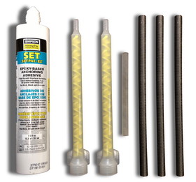 S.R.Smith 75-209-5875-SS SR Smith Steel Meter Stand Epoxy Kit with 6x 6&quot; x 1/2&quot; Bolts