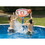 Swimline 9182 Jammin&#039; Basketball Game For Above Ground Pools - Blow Molded Adjustable Height Design Attaches To The Top Rail Complete With Real Feel Basketball, Price/each
