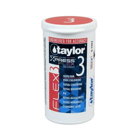 Taylor TAYS13636 Flex 3 Test Strips for Xpress Flex System - 100/Btl