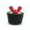 Bel-Aqua COLORCODEDWINGNUT6 Purple Wing Nut Plug #6 50/Bag, COLOR CODED WING NUT # 6, Price/each