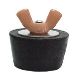 COLORCODEDWINGNUT5 Winter Rubber Expansion Plug #5 w/ Brown Nylon Wing Nut for 1" Tube