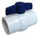 American Granby EMIP200SE PVC Ball Valve with Blue Handle, Economy Series Plastic SxS 2&quot;, Price/each