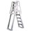 SLA-T Vinyl Works A-Frame Ladder - Tan 4 Tread With Anti-Entrapment Barrier, 18 Inside Tread Width &amp; Exterior Ladder Slide-Lock Design - Fits Most 48 To 56 Above Ground Pools, Rated To 300 Lb, Price/each