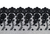 Muka Lace Fabric 20 Yards x 18" Floral Lace Trim Chiffon Fabric Mesh Fabric Sewing Lace
