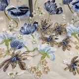 Floral Embroidered Lace Fabric 51