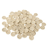 TOPTIE 300 PCS Wooden Sewing Round Buttons for Craft DIY Handcraft Solid Color Accessories Ornament Decoration Arts Painting Buttons Cute Christmas Decorative Buttons 0.8 inch (20mm) 2 Holes