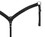 Showman PONY leather breast collar, Black