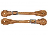 Showman 1370 Argentina Cow Leather Men's Basketweave Spur Straps