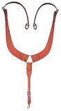 Showman 14019 Argentina Cow Leather Barbwire tooled leather pulling collar