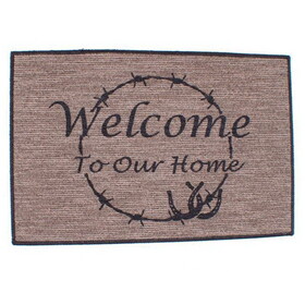 1551 27" x 18" "Welcome To Our Home" floor mat