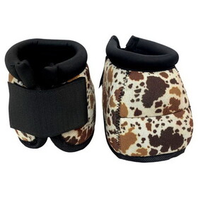 Showman 178584 Cow Print Elite Equine Bell Boot *Sold in Pairs*
