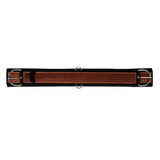 Showman 202792 Basketweave Tooled Straight Neoprene Bottom Girth