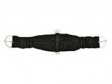 250020 Black String girth with nickel plated flat hardware