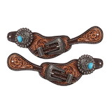 Showman 31021 Ladie's Argentina Cow Leather Canyon Blue's Spur Strap