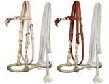 Showman 3309 Fine quality rawhide core show bosal with a cotton mecate rein