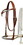 Showman leather futurity knot rawhide braided show bosal with mecate reins, Light