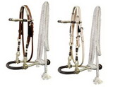 Showman 3312 Fine quality rawhide core show bosal with a cotton mecate rein