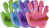 Showman 388366 Adjustable Glitter Rubber Curry Mitt