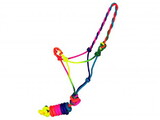 4363 Mini/Small Pony size Bright Color cowboy knot halter with matching removeable lead