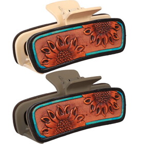 Sunflower Sky Claw Clip - 5"