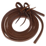 Showman 8 Ft Heavy Oiled Split Reins with Weighted Ends