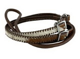 Showman 5652 Cowhide Whip Stitch Roping Reins