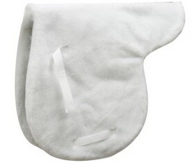 Showman 6022 White fleece English pad