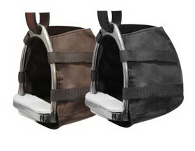 Showman 61041 English stirrup iron covers. Nylon with velcro straps