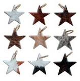 6127 Star Hair on Cowhide Keychain