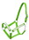 2Ply horse size nylon halter with crystal noseband and cheeks, Black