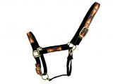 6643 2ply Nylon Horse Sized Halter with Southwest design overlay