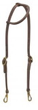 Showman 7405 oiled harness leather one ear headstall with snaps