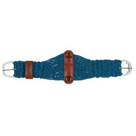 Showman 75102 Blue Mohair Double Weave String Girth with Stainless Steel Roller Buckle