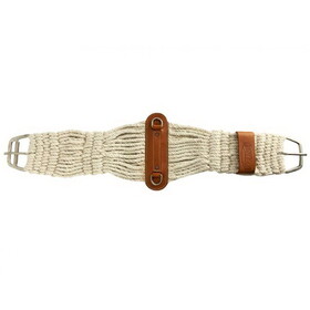Showman 75105 Cotton Blend Double Weave String Roper Girth with Stainless Steel Roller Buckle