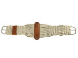 Showman 75106 Cotton blend double weave string roper girth with Flat SS Buckles
