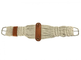 Showman 75106 Cotton blend double weave string roper girth with Flat SS Buckles