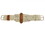 Showman Cotton blend double weave string roper girth with Flat SS Buckles, 30"