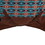 Showman Orange and Turquoise Southwest Print 1200D Turnout Sheet, 68"