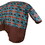 Showman Orange and Turquoise Southwest Print 1200D Turnout Sheet, 68"