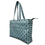 Showman 78247 Gray Blue Aztec Nylon Travel Tote