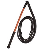 94456-10 10ft Braided Nylon Bull Whip with Wooden Handle